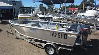 Stessco 430 Catcher  Aluminium Open Dory  tiller steer dinghy  John Crawford Marine [upl. by Packston704]