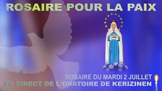 Rosaire du mardi 25 juin Rosaire pour la paix [upl. by Lednyk890]