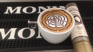 Pisaki Latte Art MONIN  wzory krok po kroku 1 [upl. by Arima]