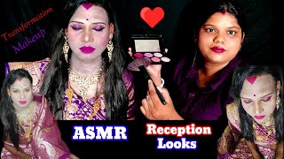 ASMRDoing My Elder Brother Weeding Reception Transformation Makeup Tutorials asmrsangi7044 [upl. by Adnamaa756]