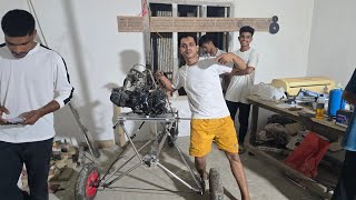 Aircraft Propeller Installed উৰাজাহাজৰ Propeller লগাই দিলো ratulexperiment mrindianhacker [upl. by Luwana177]