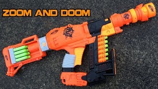 Nerf Zombie Strike ZOOM AND DOOM Kit Review  Walcom S7 [upl. by Aicena]