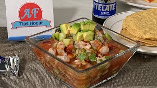 Ceviche de camarón estilo sinaloa [upl. by Sugirdor299]