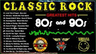 Classic Rock 80s 90s ️🎶 Bon Jovi ACDC Guns N Roses Led Zeppelin Aerosmith Scorpions Metallica [upl. by Grobe252]