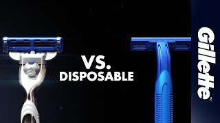 Gillette MACH3 vs A Disposable Razor  Gillette UK [upl. by Aleetha131]