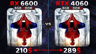 RX 6600 vs RTX 4060 in 1080P 1440P amp DLSS 3  10 Games Tested🔥  Biggest Comparison [upl. by Volnay850]