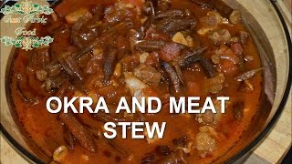 okra and meat stew  BAMIA recipe  just Arabic food [upl. by Dagmar]