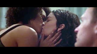 Nathalie Emmanuel and Erinn Hayes kiss scene [upl. by Atiruam]