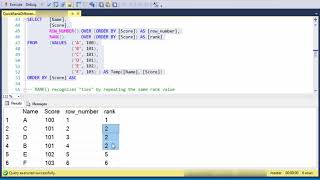 Quick Whats the difference between RANK DENSERANK and ROWNUMBER [upl. by Sidalg900]