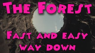 The Forest  Fast and easy way down Sinkhole [upl. by Annmarie836]