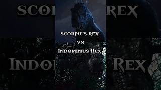 Scorpius rex vs Indominus Rex viralshort dinosaurs capcut edit [upl. by Eanrahc390]