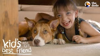 This Girls Happiest When Her Dogs Happy  The Dodo Kids Best Friend [upl. by Jobi]