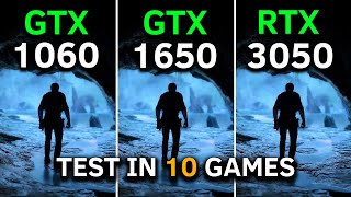 GTX 1060 vs GTX 1650 vs RTX 3050  Test In 10 Games at 1080p [upl. by Anayeek]