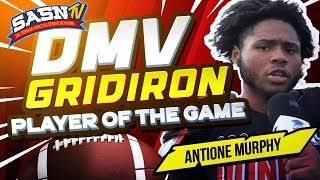 DMV Gridiron Interviews Defensive Lineman Antione Murphy [upl. by Silliw]