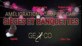 73 REFAIRE SES SIÈGES ET BANQUETTES SUR SON CAMPING CAR [upl. by Llewxam444]