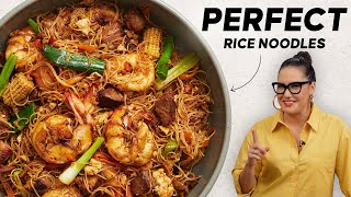 Cook Rice Noodles Like A Pro  Singapore Noodles  Marions Kitchen [upl. by Thormora]