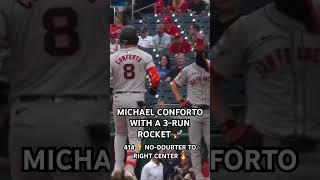 Conforto sends this ball out for a 3run shot mlb mlbb baseball highlights shorts sports [upl. by Airdnala]