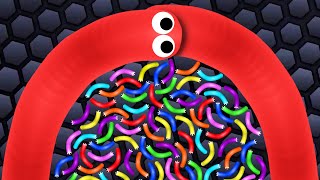 We ATE 100000 SNAKES In Slitherio [upl. by Gaul]