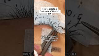 How to Create and Customize Hybrid Lash Extensions  Beginner Lash Artist Tips yegilashtips [upl. by Areip]