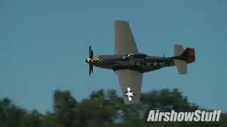 P51 Mustang Aerobatics  Wings Over Waukegan Airshow 2014 [upl. by Ialda]