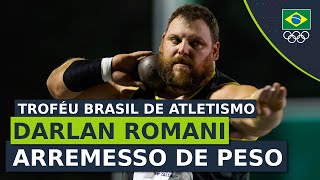 TROFÉU BRASIL DE ATLETISMO 2023  Darlan Romani vence prova do arremesso de peso [upl. by Ahsemik]