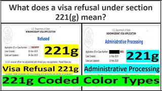 NVC 221g Visa refusal US Consulate and Embassy 221g Visa Refusal Experience processing wait time [upl. by Asabi]