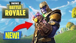 NEW FORTNITE UPDATE INFINITY GAUNTLET  PLAY AS THANOS Fortnite Battle Royale [upl. by Zampardi614]