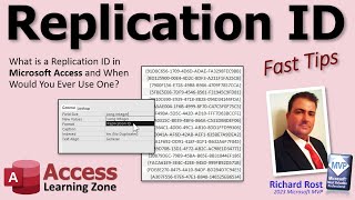 What is a Replication ID in Microsoft Access and When Would I Use One [upl. by Eidob]