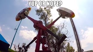 Loop O Plane Classic Amusement Park Ride POV 60FPS The Hammer La Feria Mexico City [upl. by Faina81]