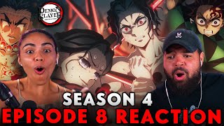 THE HASHIRA UNITE VS MUZAN  Demon Slayer Season 4 Episode 8 Reaction [upl. by Cha918]