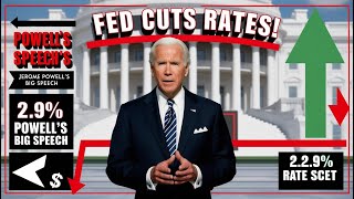 2024 Fed Rate Cut  Breaking Down Powells Key Speech investment btc bitcoin fed jeromepowell [upl. by Aneeg409]