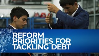 Reform Priorities for Tackling Debt  World BankIMF 2023 Annual Meetings [upl. by Malca]