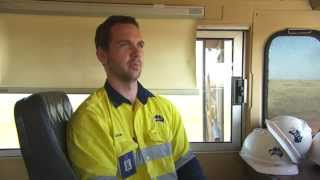 Driving a train in the mines with Fortescue Metals Group FMG [upl. by Nerte]