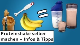 Proteinshake selber mixen 🥛 Rezept  Infos zu Glutamin amp BCAA [upl. by Akyre]