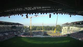 Mostostal Zabrze  GPBP SA  dokończenie budowy stadionu im Ernesta Pohla w Zabrzu [upl. by Landau]