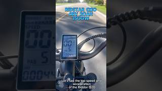 Speed Test Ridstar Q20 Unleashed ebike electric ridstar topspeed [upl. by Namref371]