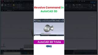 How to Apply Revolve Command in AutoCAD 3D  Gobeshona autocad3d [upl. by Llarret]