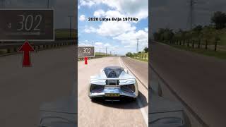 TOP 4 FASTEST ELECTRIC CARS IN FH5 300Mph  shorts [upl. by Aicilat395]