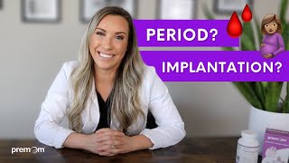 Implantation Bleeding vs Period  How to tell the difference [upl. by Goode963]