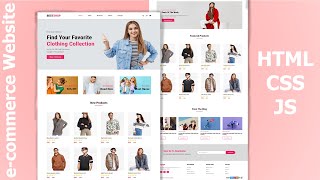 How To Make Ecommerce Website Using HTML amp CSS Step By Step  Responsive ECommerce Website [upl. by Kathrine764]