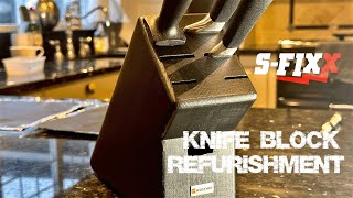 How to refurbish a faded knife block [upl. by Anyaj]