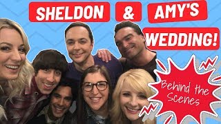 The Big Bang Theory Sheldon amp Amys Wedding Behind the Scenes [upl. by Ilojna]