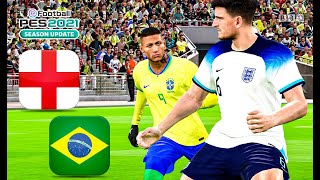 Inglaterra 🇬🇧 vs Brasil 🇧🇷  Partido Amistoso 🤝 [upl. by Roldan723]