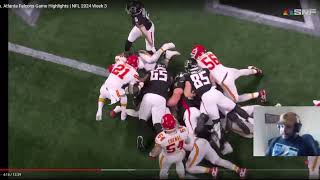 WEEK 3 FALCONS X CHIEFS REACTION [upl. by Silvain]