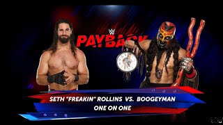 Seth Rollins vs The Boogeyman WWE Payback Showdown [upl. by Inahs]