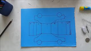 Kartondan Araba Yapımı  Maket Araba Yapımı Basit Kendin Yap [upl. by Nera]