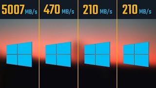 NVMe M2 PCIe 40 vs SSD vs SSHD vs HDD  Windows installation [upl. by Modesta]