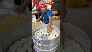 Momos banane ka process 😱😱 food foodie foodlover shorts momolovers momosrecipe streetfood [upl. by Ahsieat]