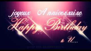 Joyeux anniversaire avec paroles [upl. by Shedd]