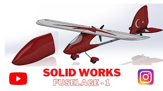 RC AIRPLANE  FUSELAGE 1  SOLIDWORKS [upl. by Aelegna]